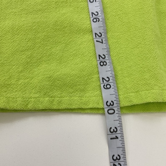 Soft Surroundings Cotton Blouse Pintuck Women's Small Green - Picture 8 of 10